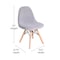 Flash Furniture 2PK Gray Kids Faux Sherpa Chairs - Wood Legs, 2PK DL-DA2018-2-GY-2-GG - alternate 7